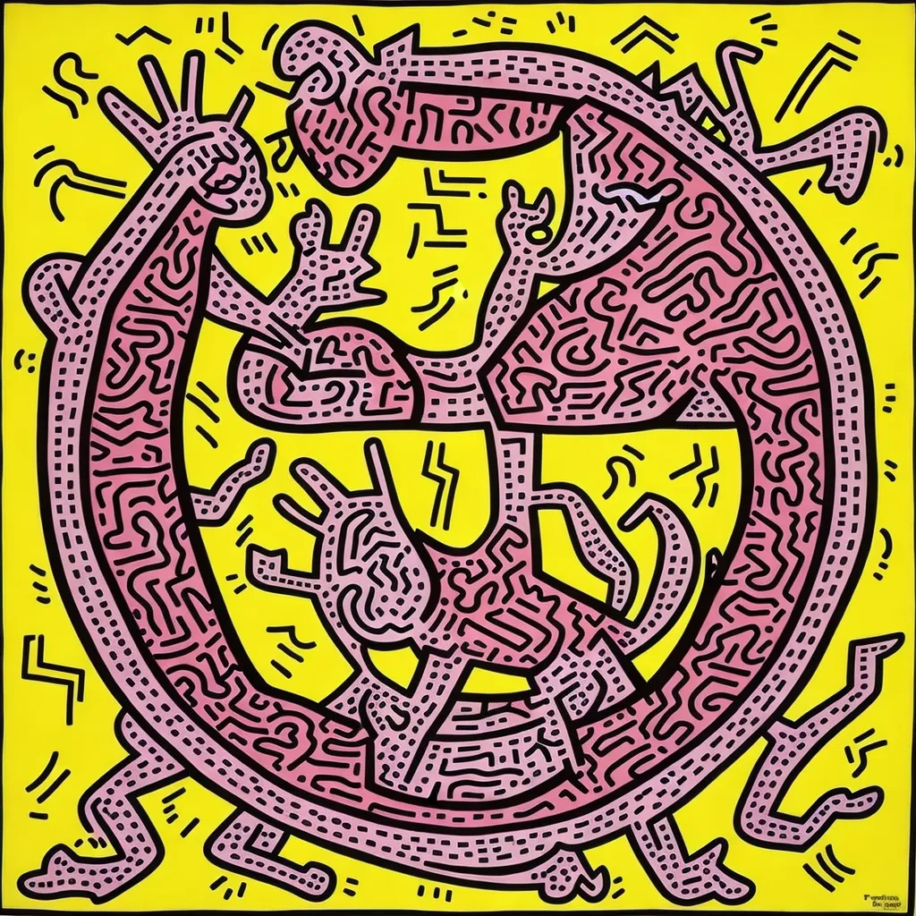 1990 - Best Buddies - Keith Haring